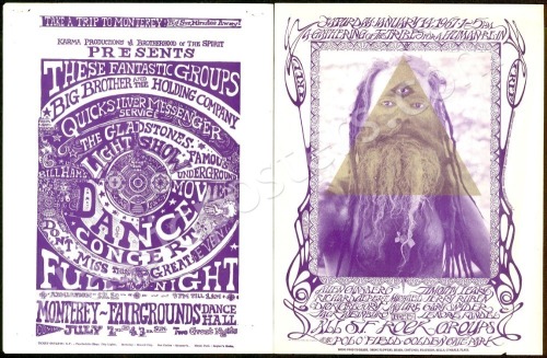 Two Popular Art of Rock Handbills