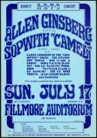 Scarce AOR 2.75 ARTS Benefit for The Fillmore Poster