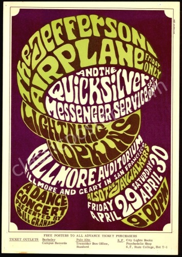 Enticing Original BG-4 Jefferson Airplane Poster