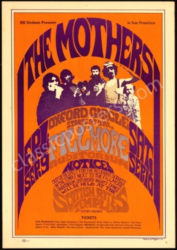 Scarce First Print BG-27 Mothers of Invention Poster