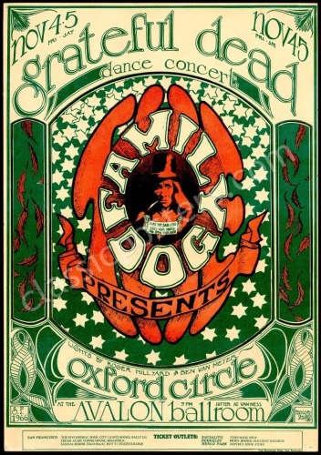 Popular Original FD-33 Grateful Dead Poster