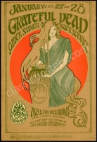 Scarce First Print FD-45 Grateful Dead Poster