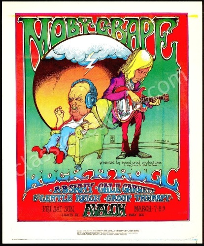 Scarce AOR 2.29 Moby Grape Poster