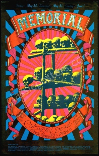 Popular AOR 2.160 Grateful Dead Memorial Poster