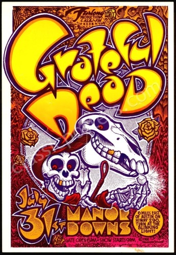 AOR 4.159 Manor Downs Grateful Dead Poster