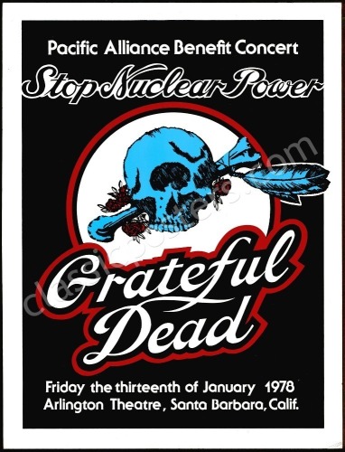 Scarce AOR 4.112 Grateful Dead Santa Barbara Poster