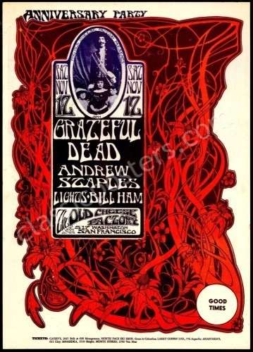 Popular AOR 2.185 Grateful Dead Poster