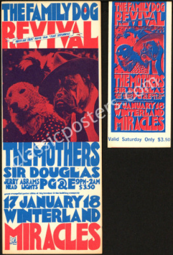 Rare Family Dog Handbill and Ticket