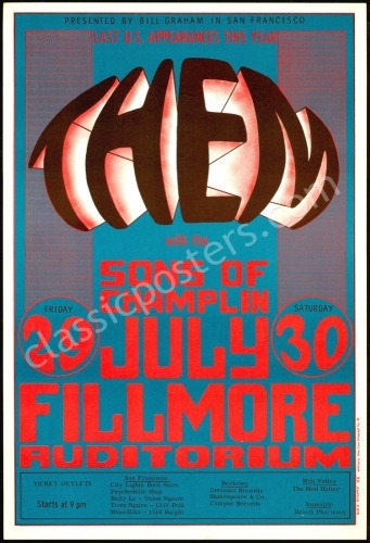 Four Attractive Bill Graham The Fillmore Posters