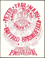 Scarce The Doors and Buffalo Springfield Valley Theatre Handbill