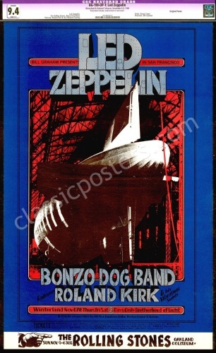 Certified BG-199 Led Zeppelin Poster