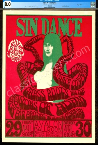 Certified Original FD-6 Sin Dance Poster