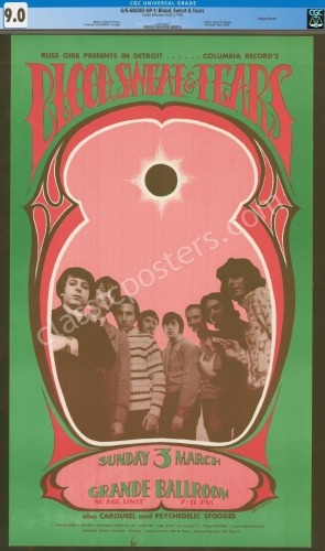 Grande Ballroom Blood, Sweat & Tears Poster