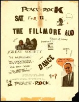 Scarce Peace Rock The Fillmore Handbill