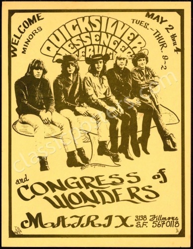 Another Quicksilver Messenger Service Matrix Handbill