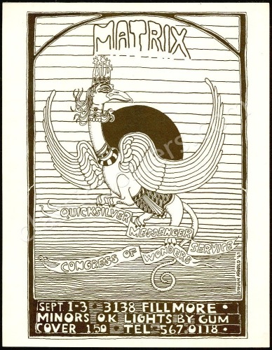 Quicksilver Messenger Service Matrix Handbill