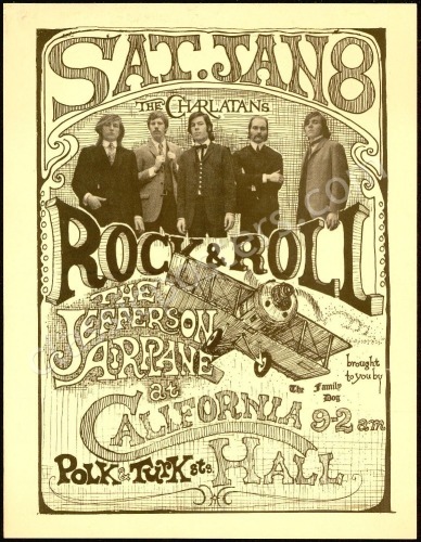 Popular FD-IV Jefferson Airplane Handbill