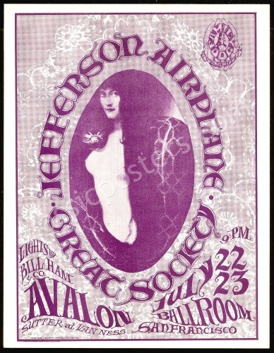 Lovely FD-17 Jefferson Airplane Handbill