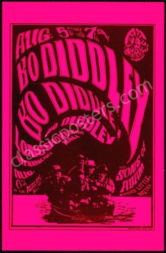 Scarce FD-20 Bo Diddley Handbill