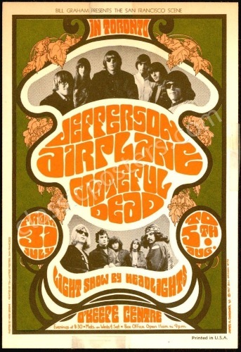 Rare BG-74 Grateful Dead Toronto Handbill