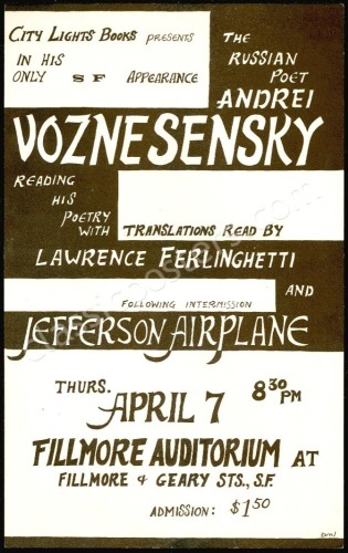 Scarce AOR 2.77 The Fillmore Handbill