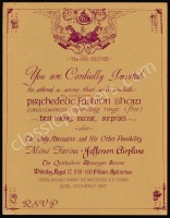 Scarce AOR 2.84 Psychedelic Fashion Show Handbill