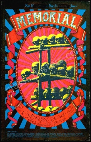 AOR 2.160 Grateful Dead Memorial Handbill