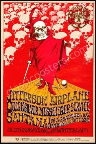 Alluring BG-222 Grateful Dead Benefit Poster