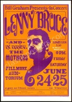 Scarce Original BG-13 Lenny Bruce Poster