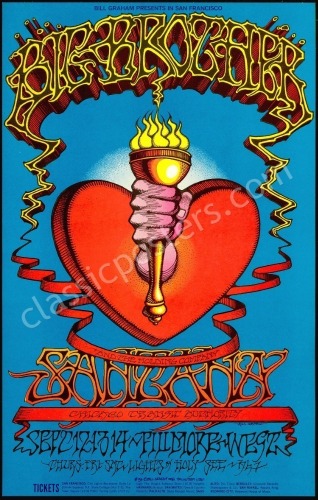 Splendid BG-136 Heart and Torch Poster