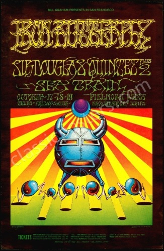 Machine 2103 Poster Original BG-141 Iron Butterfly Poster