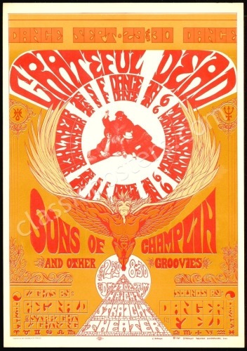 Pleasing AOR 2.224 Grateful Dead Poster