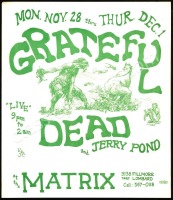 Scarce AOR 2.108 Grateful Dead Matrix Poster