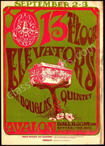 Original FD-24 13th Floor Elevators Poster