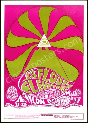 Pleasing Original FD-34 13th Floor Elevators Poster