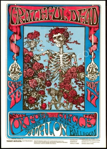 Awesome Original FD-26 Grateful Dead Poster