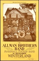 Superb Signed Allman Brothers Winterland Poster