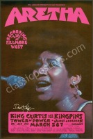 Wonderful Signed BG-272 Aretha Franklin Poster