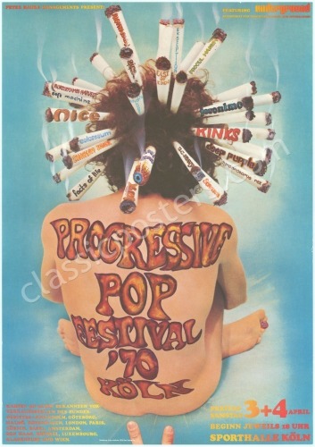 1970 Koln Pop Festival Poster