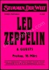 Neon Led Zeppelin Vienna Poster