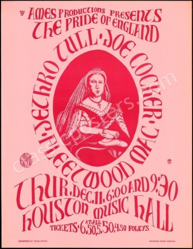 Jethro Tull and Joe Cocker Houston Poster