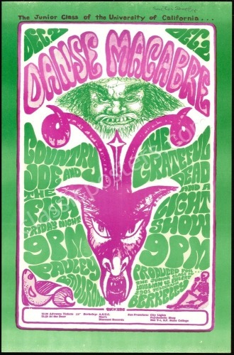 1966 Grateful Dead Pauley Ballroom Poster