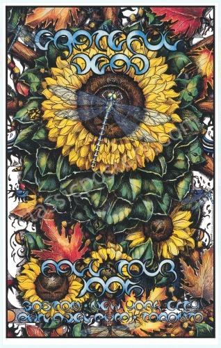 Popular 1995 Grateful Dead Fall Tour Poster