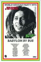 1978 Bob Marley Babylon by Bus Tour Poster