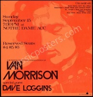 1974 Van Morrison Notre Dame Poster