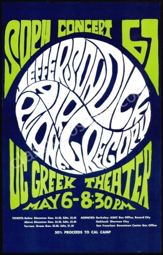 Attractive Jefferson Airplane Greek Theater Poster