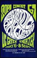 Attractive Jefferson Airplane Greek Theater Poster