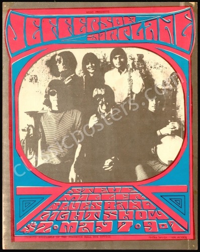 Rare AOR 3.17 Jefferson Airplane Poster