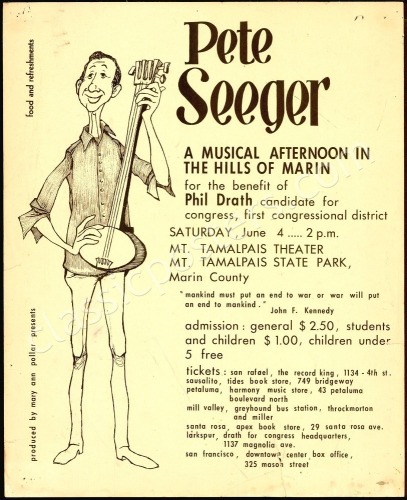 Rare 1966 Pete Seeger Poster