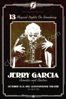 1987 Jerry Garcia Broadway Poster